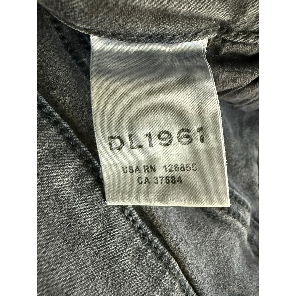 DL1961 Florence Cropped Instasculpt Skinny Jeans Grey Leopard Print 26 Memphis - Picture 5 of 10